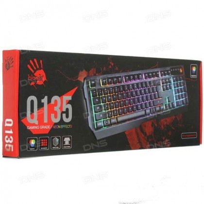 A4Tech Bloody Q135 Illuminate Red Backlit Gaming Keyboard